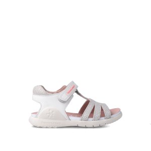 Sandalias de Piel Estampado Plata BIOMECANICS