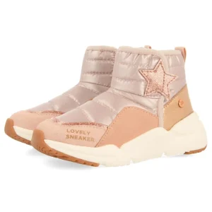 Zapatilla alta rosa y plata GIOSEPPO
