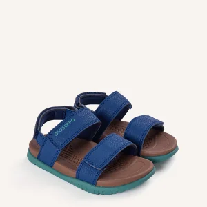 Sandalia Alemana De Piel Con Velcro GIOSEPPO