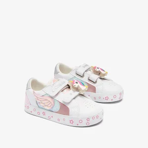 Zapatillas Blancas Con Luces Unicornio CONGUITOS