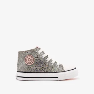 Zapatilla glitter plata OSITO