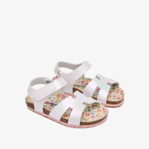 Sandalia Bio De Piel Con Tiras Brillantes CONGUITOS
