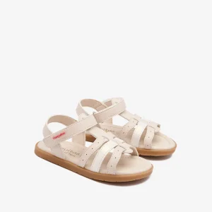 Sandalia De Piel Trenzado Con Velcro CONGUITOS