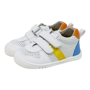 Deportiva blanca velcro perforada Respetuosa