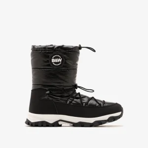 Botas acolchadas track negras B&W