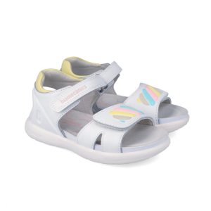Sandalia De Piel Con Velcro BIOMECANICS