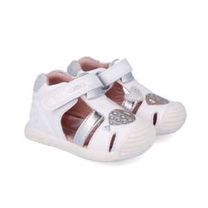 Sandalias De Piel Con Velcro BIOMECANICS