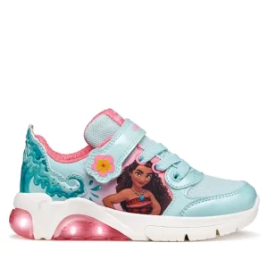 Zapatilla De Niña Con Velcro Luces Vaiana/Moana GEOX